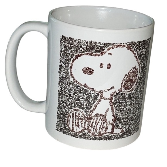Snoopy Dog Woodstock Coffee Mug Tea Cup White Black Ceramic 11 Oz - Picture 3 of 10